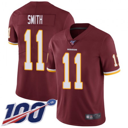 Nike Commanders #11 Alex Smith Burgundy Red Team Color Men's Stitched NFL 100th Season Vapor Limited Jersey