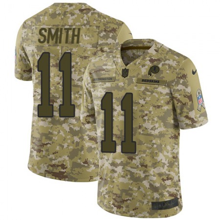 Nike Commanders #11 Alex Smith Camo Men's Stitched NFL Limited 2018 Salute To Service Jersey