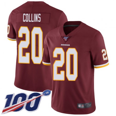 Nike Commanders #20 Landon Collins Burgundy Red Team Color Men's Stitched NFL 100th Season Vapor Limited Jersey