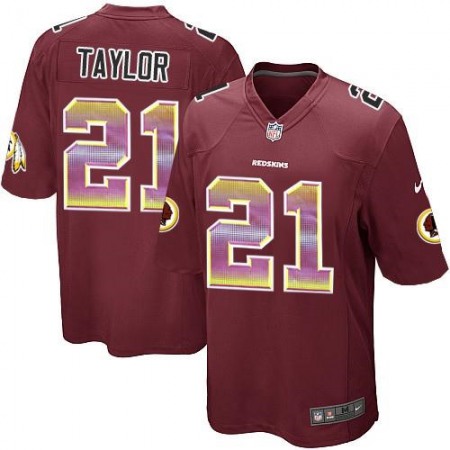 Nike Commanders #21 Sean Taylor Burgundy Red Team Color Men's Stitched NFL Limited Strobe Jersey