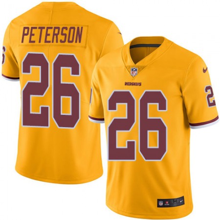 Nike Commanders #26 Adrian Peterson Gold Men's Stitched NFL Limited Rush Jersey