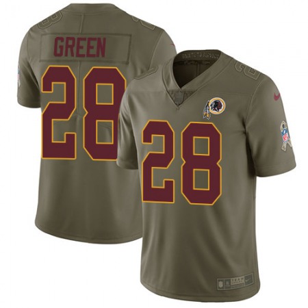 Nike Commanders #28 Darrell Green Olive Men's Stitched NFL Limited 2017 Salute to Service Jersey