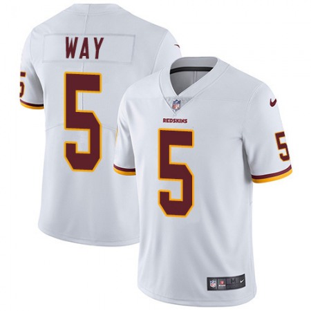 Nike Commanders #5 Tress Way White Men's Stitched NFL Vapor Untouchable Limited Jersey