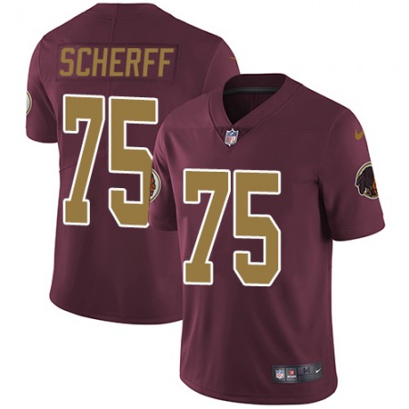 Nike Commanders #75 Brandon Scherff Burgundy Red Alternate Men's Stitched NFL Vapor Untouchable Limited Jersey