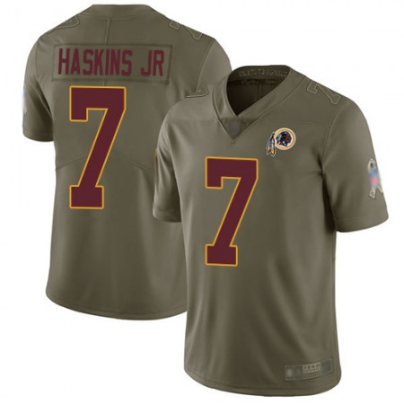 Nike Commanders #7 Dwayne Haskins Jr Olive Men's Stitched NFL Limited 2017 Salute To Service Jersey