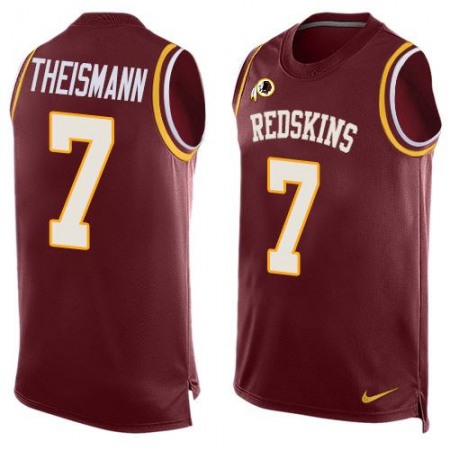 Nike Commanders #7 Joe Theismann Burgundy Red Team Color Men's Stitched NFL Limited Tank Top Jersey