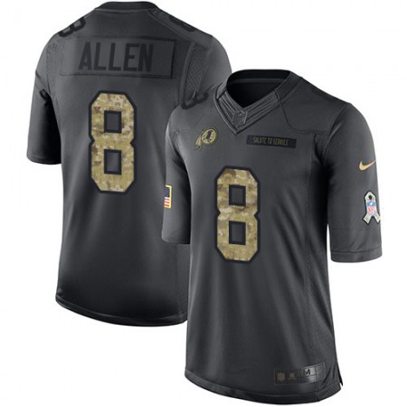 Nike Commanders #8 Kyle Allen Black Men's Stitched NFL Limited 2016 Salute to Service Jersey