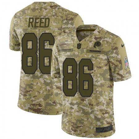 Nike Commanders #86 Jordan Reed Camo Men's Stitched NFL Limited 2018 Salute To Service Jersey