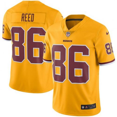 Nike Commanders #86 Jordan Reed Gold Men's Stitched NFL Limited Rush Jersey