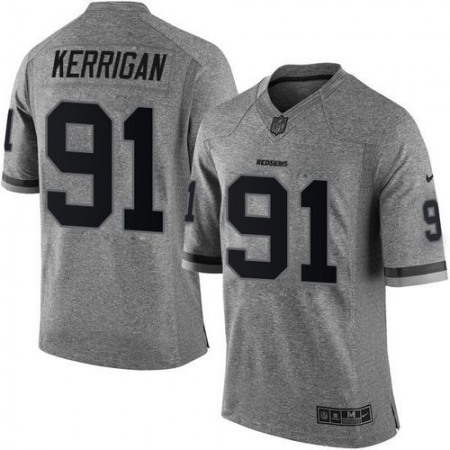 Nike Commanders #91 Ryan Kerrigan Gray Men's Stitched NFL Limited Gridiron Gray Jersey