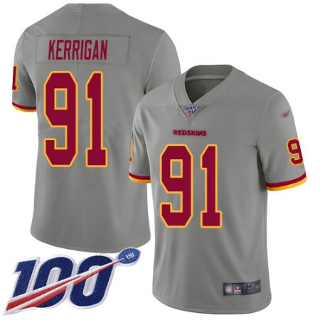 Nike Commanders #91 Ryan Kerrigan Gray Men's Stitched NFL Limited Inverted Legend 100th Season Jersey