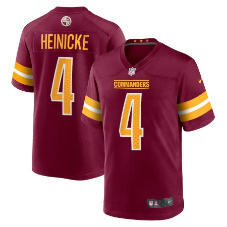 Washington Commanders #4 Taylor Heinicke Burgundy Men's Nike Game Jersey