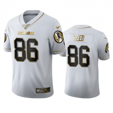 Washington Commanders #86 Jordan Reed Men's Nike White Golden Edition Vapor Limited NFL 100 Jersey