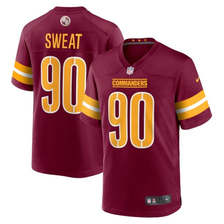 Washington Commanders #90 Montez Sweat Burgundy Men's Nike Game Jersey