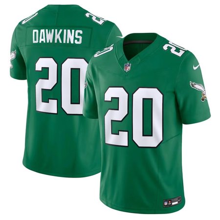 Men's Philadelphia Eagles Brian Dawkins #20 Nike Kelly Green Alternate Retired Limited Jersey