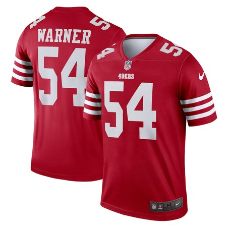 Nike 49ers #54 Fred Warner Red Team Color Men's Stitched NFL Legend ...