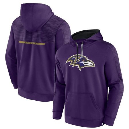 Baltimore Ravens Men's Purple Defender Evo Pullover Hoodie