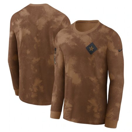 Dallas Cowboys Men's Nike 2023 Long Sleeve Salute to Service T-Shirt