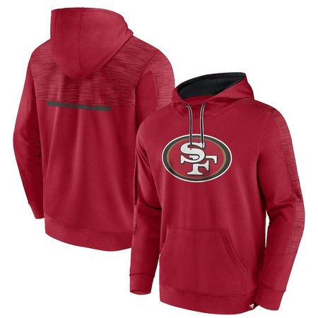 San Francisco 49ers Defender Evo Pullover Red Hoodie